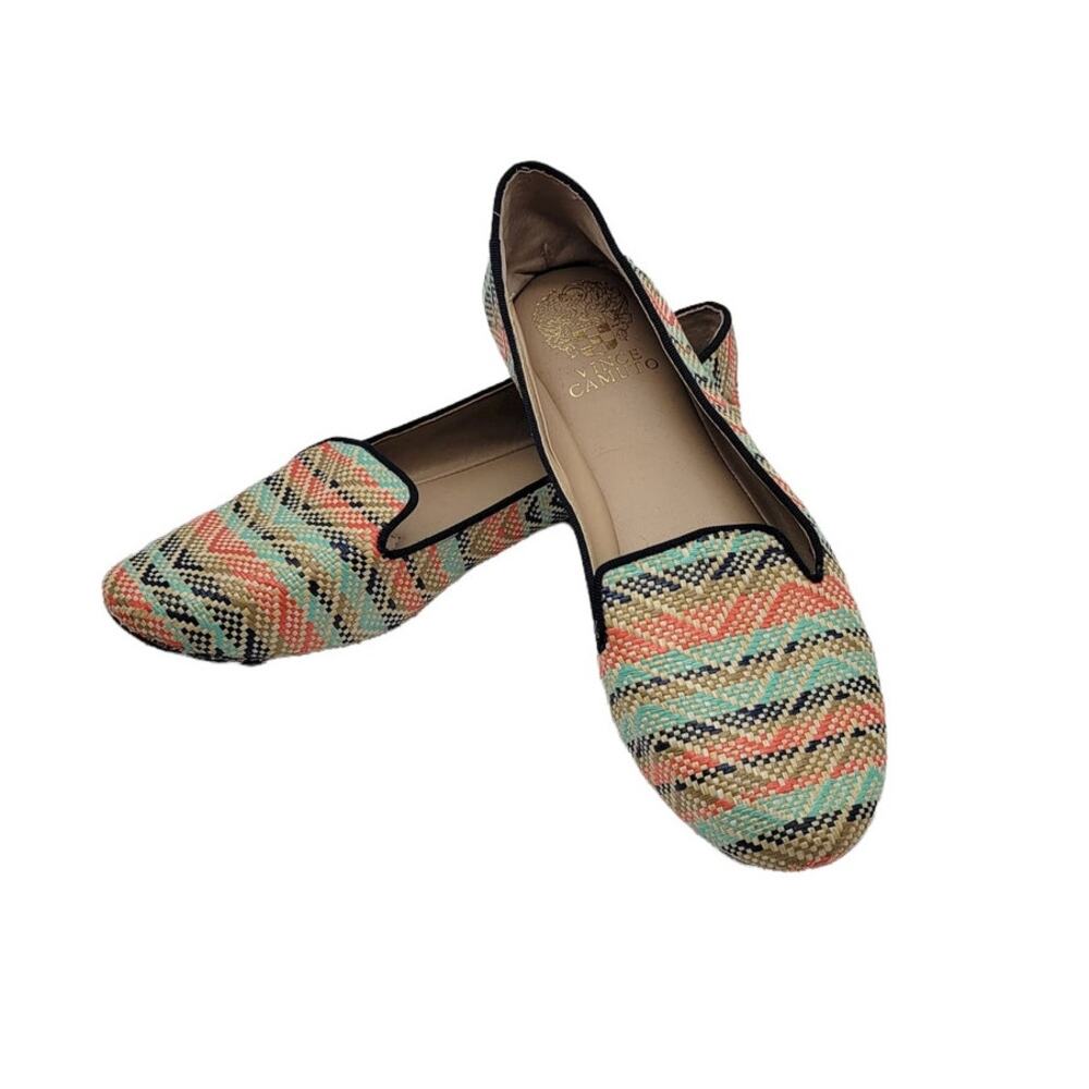 Vince Camuto Lilliana Slip On Shoes Women's 7.5B Chevron Aztec Multicolor